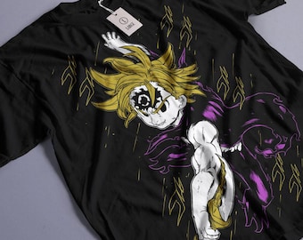 ユニセックス エスカノール Tシャツ、七つの大罪 Tシャツ、七つの大罪