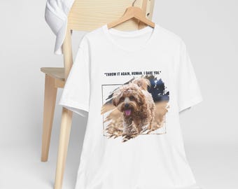 Custom Pet T-Shirt with Pet's Name, Quote & Design – Personalized Gift for Pet Lovers