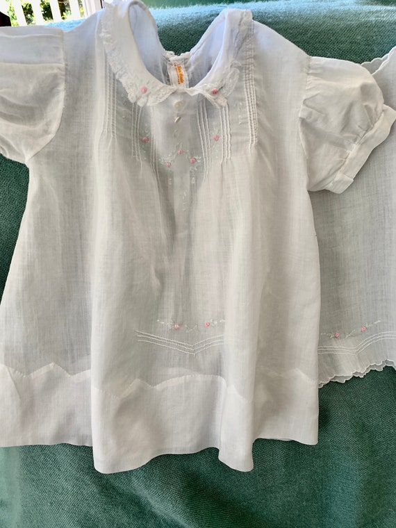Hand Made Infant Dress 1950s Philippines Lace Coll