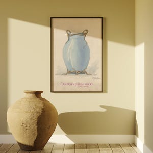Antique Fabergé Poster A2 & A3 – Blue Snake Vase Art Print – Art Nouveau Digital Wall Art – Des Fleurs Partout Studio