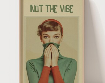 Vintage Bathroom Art: Funny Bathroom Sign (Digital Download)