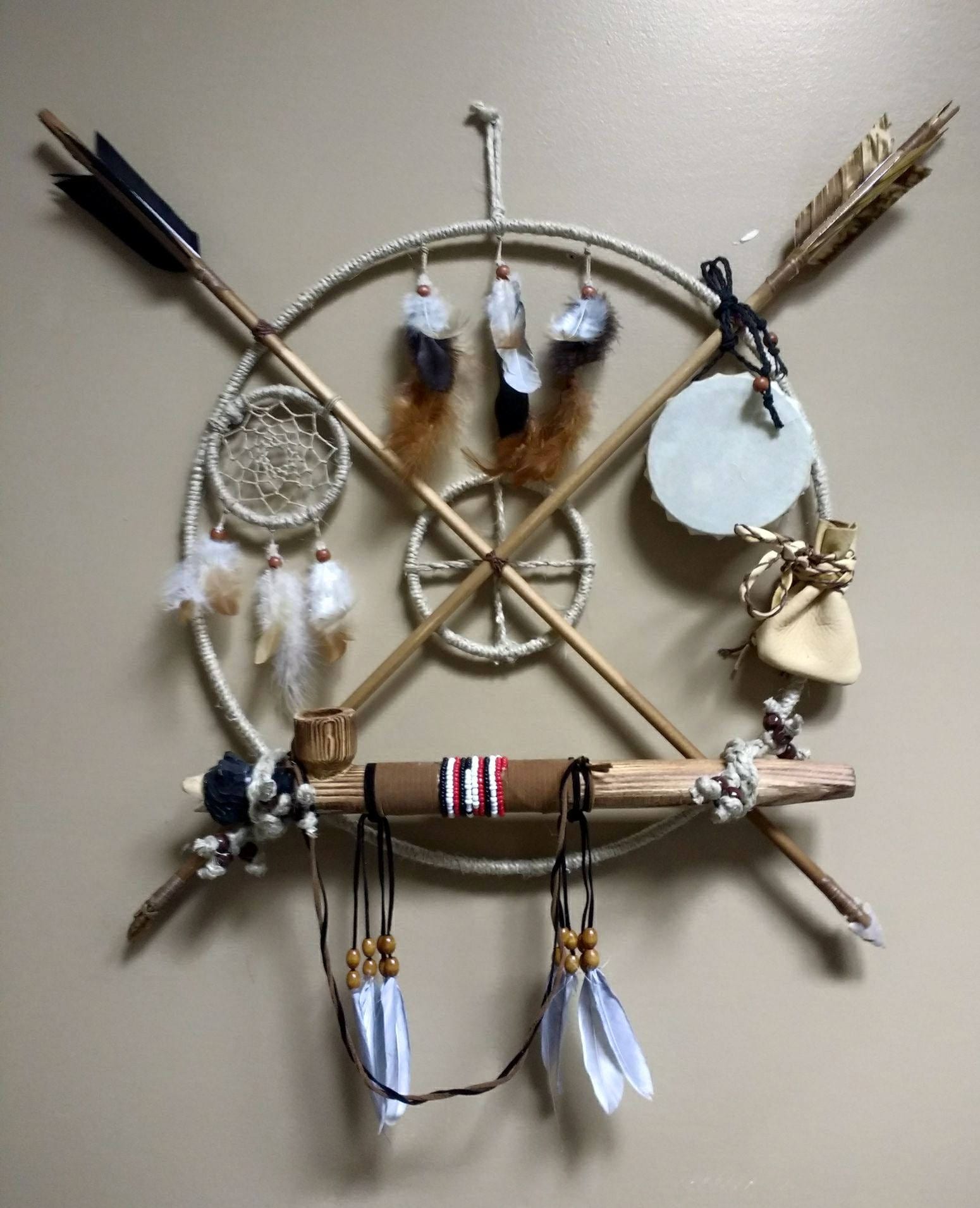 Medicine Wheel Wall Hangingoriginal hemp design | Etsy