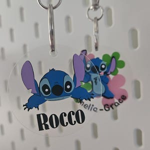 Personalised Stitch Keyring 2