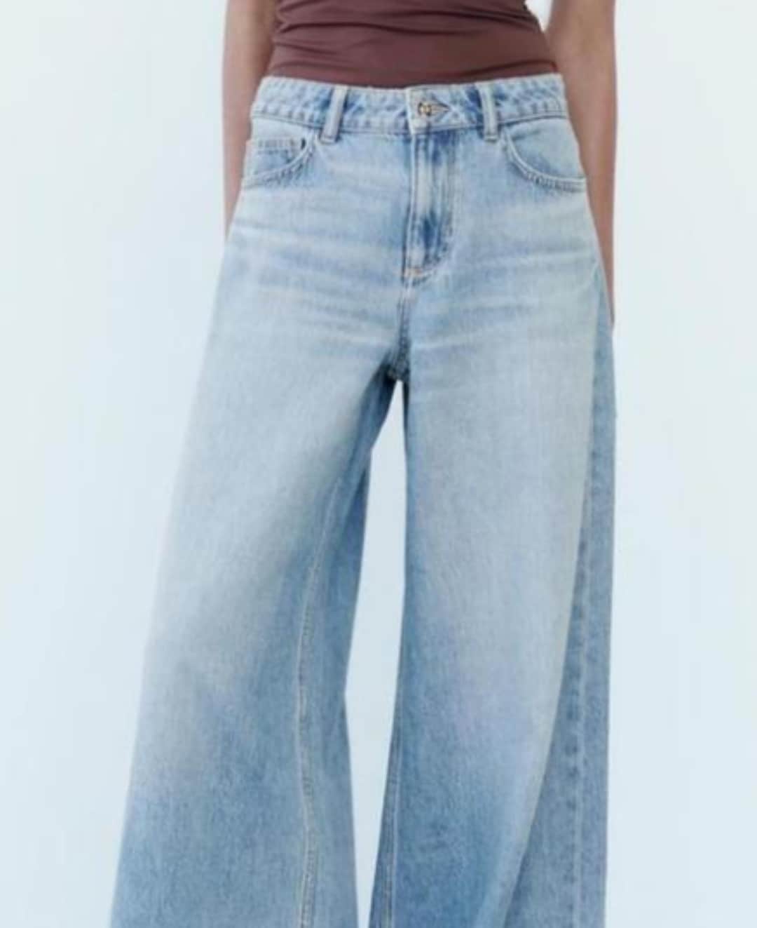 High Rise Zara Mom Jeans Chile Zara Light Wash High Waisted Wide