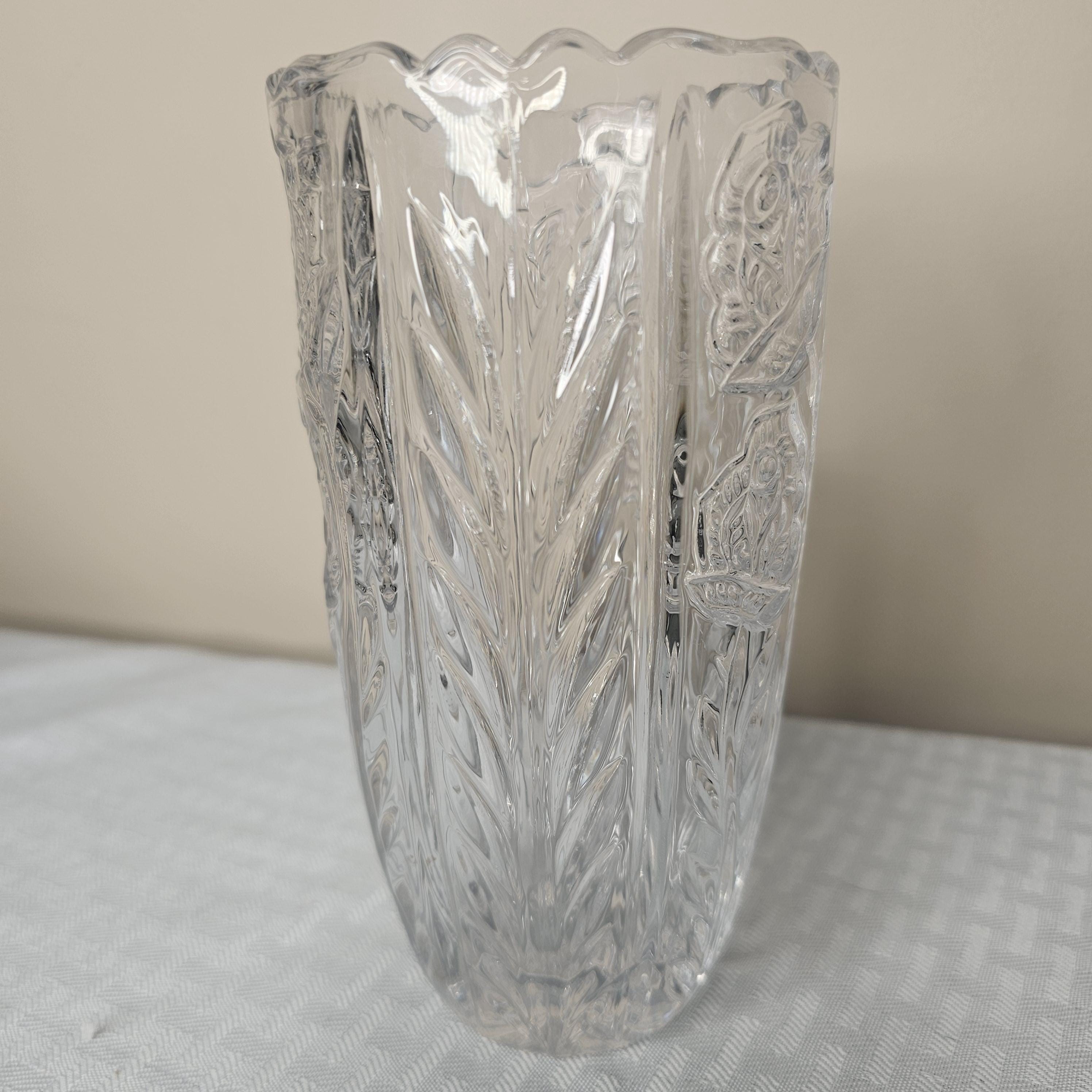 BLEIKRISTALL Anna Hutte 24% 鉛クリスタル花瓶 ドイツ製 6 1/2インチ