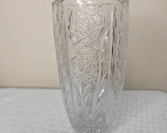 BLEIKRISTALL  Anna Hutte  24% Lead Crystal Vase Germany 6 1/2”