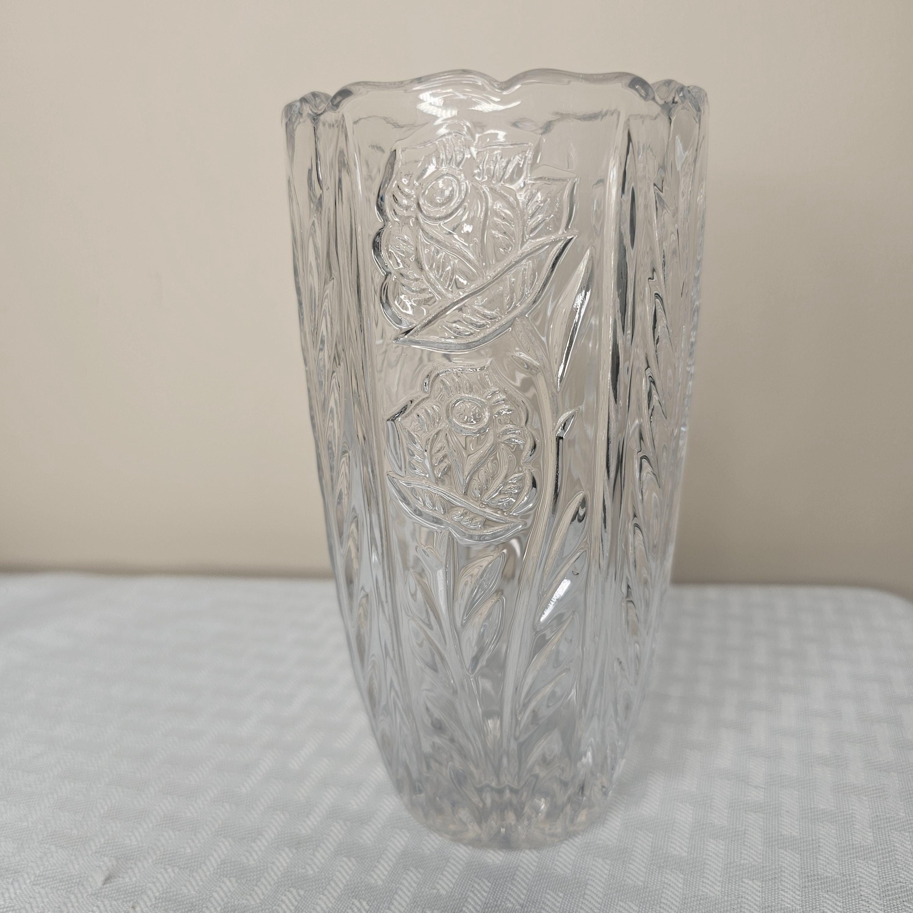 BLEIKRISTALL Anna Hutte 24% 鉛クリスタル花瓶 ドイツ製 6 1/2インチ