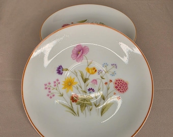Elige tu pieza: Vajilla vintage Mikasa Summer Melody L9008, de la colección Stratford Nita Designer, de porcelana fina, con coloridos motivos florales, fabricada en Japón en la década de 1970.