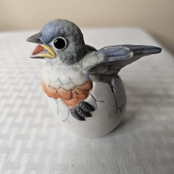 美品 希少 アンドレア・バイ・サデック社製 エルフフクロウ 磁器 人形