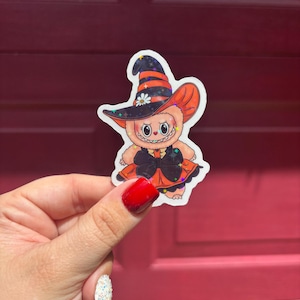 The Monsters Halloween Witch Labubu Sticker