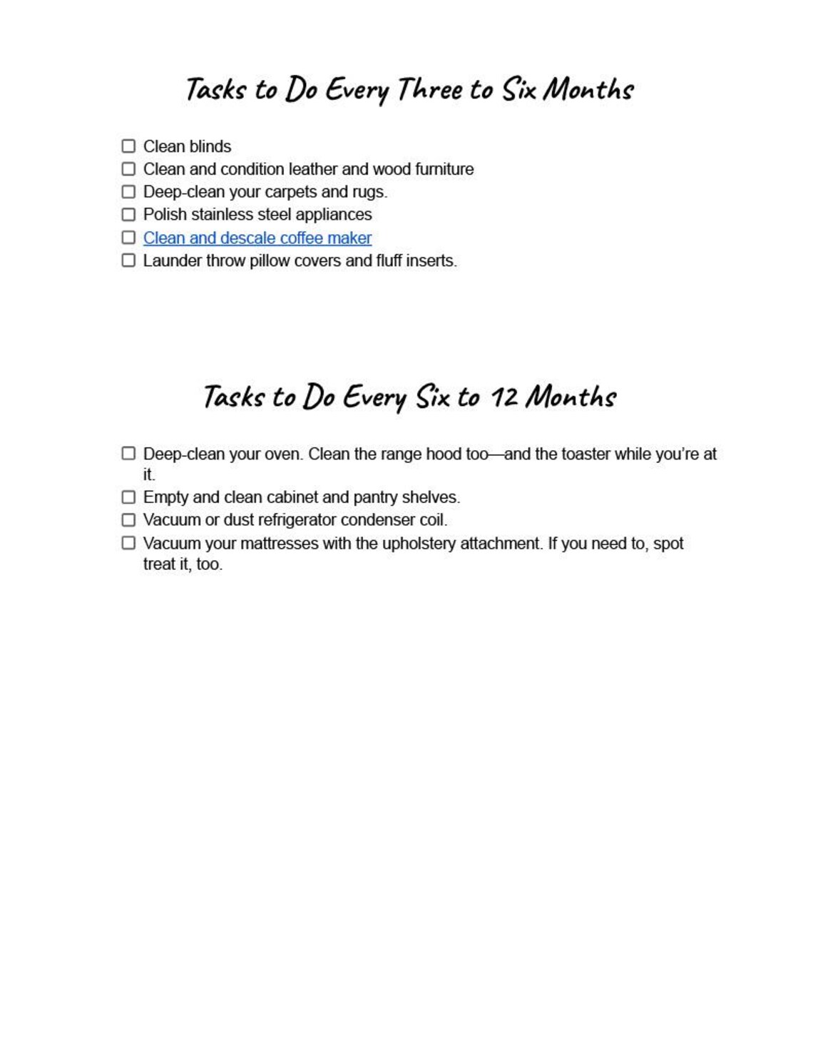 Cleaning Checklist Bundle-daily, Weekly, Monthly, Annually - Etsy