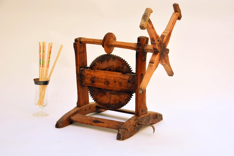 Primitive Antique Yarn Skein Winder with Wooden Nails Rustic Etsy