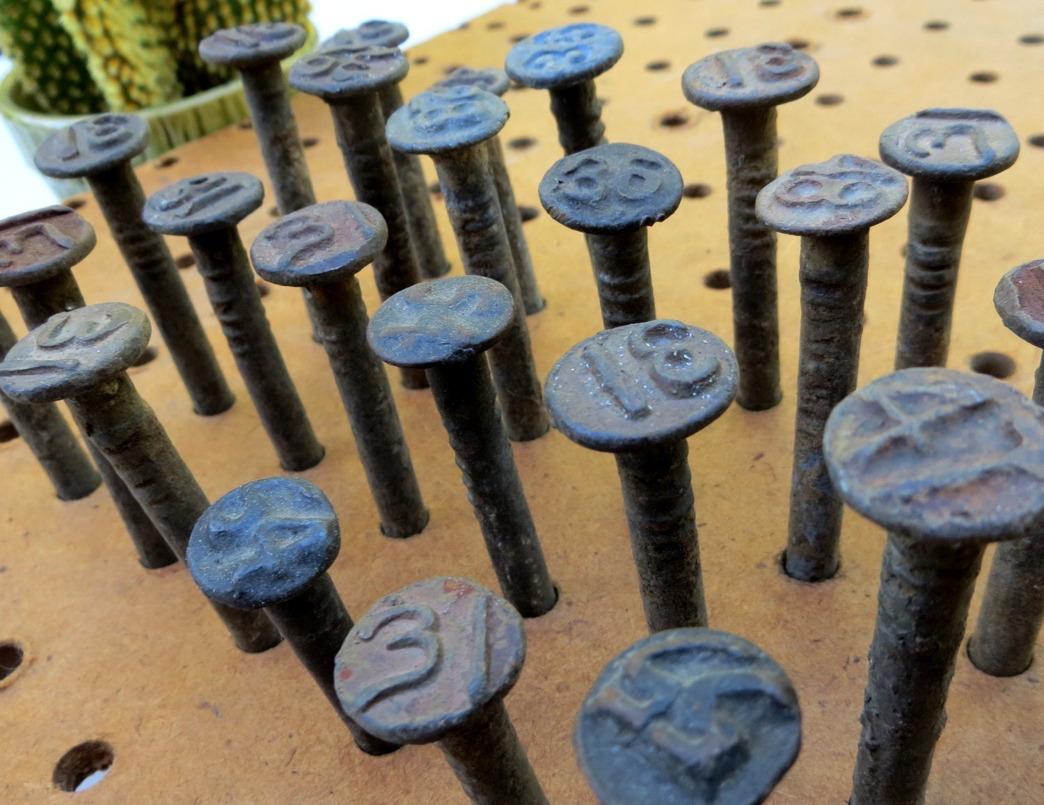 400 Telephone Pole Railroad Nails / Spikes Dated 192367 Etsy
