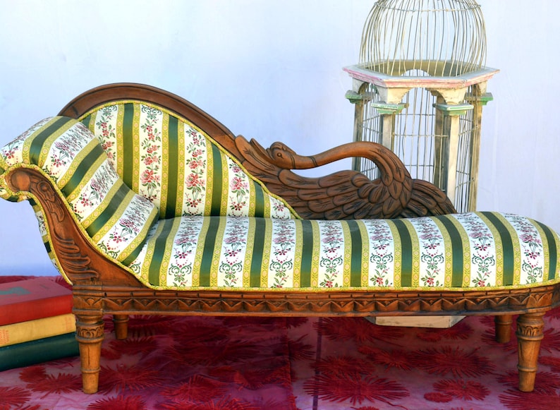 Antique Miniature Victorian Chaise Lounge Fainting Couch Etsy