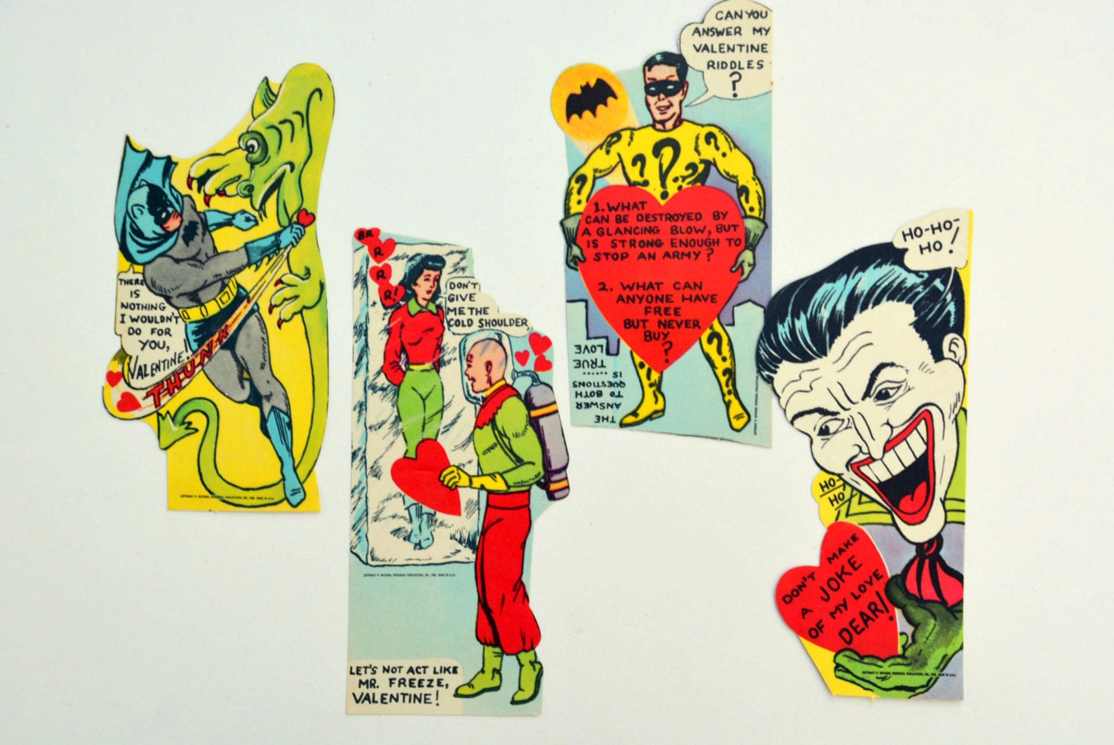 1966 Batman Robin Villains Valentine Collection In EXC Etsy