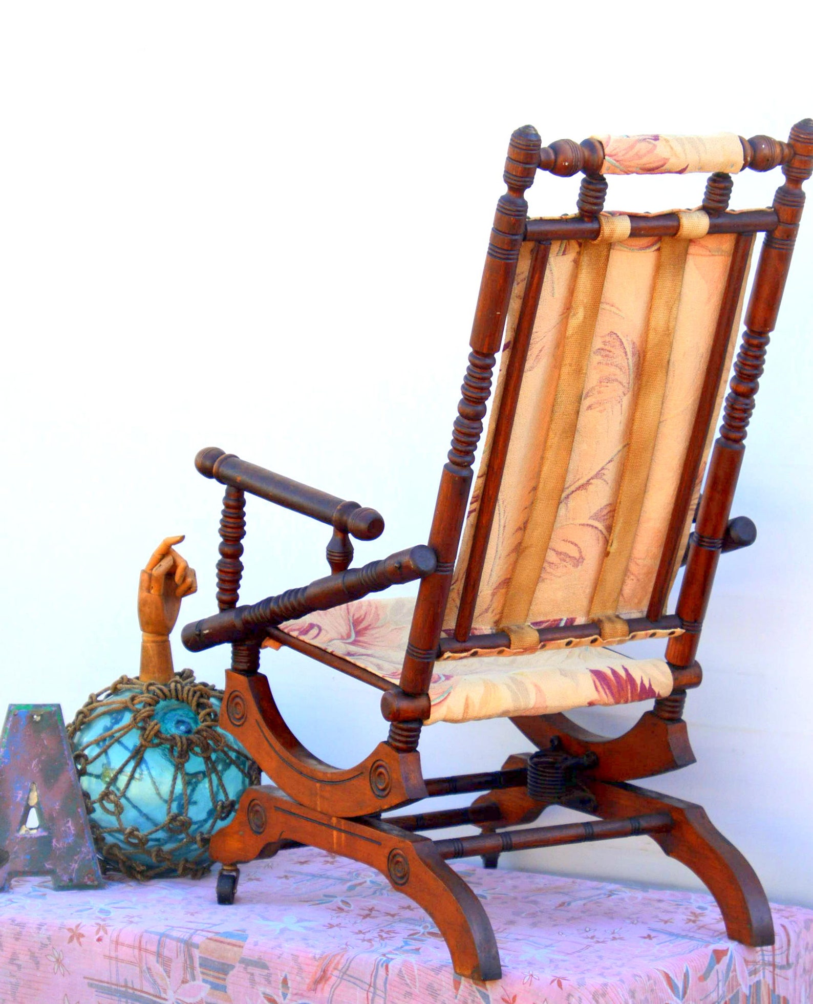 Antique Victorian Platform Rocker / Rocking Chair Vintage Etsy