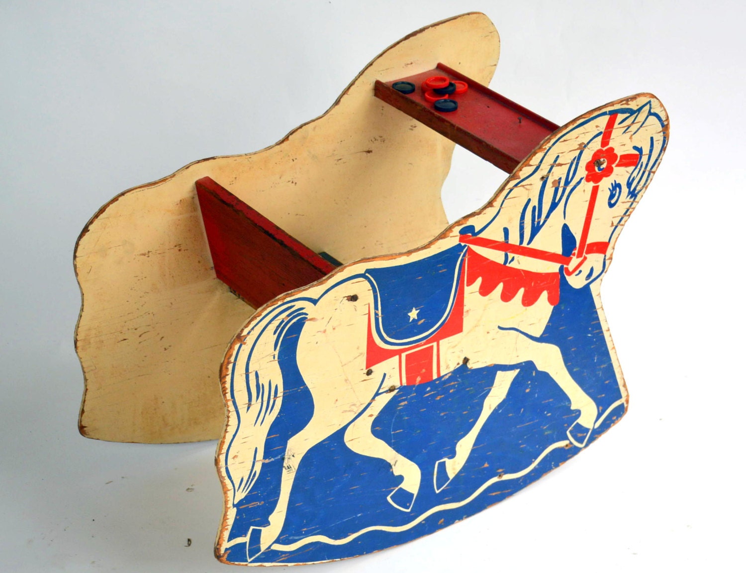 vintage rocking horse chair