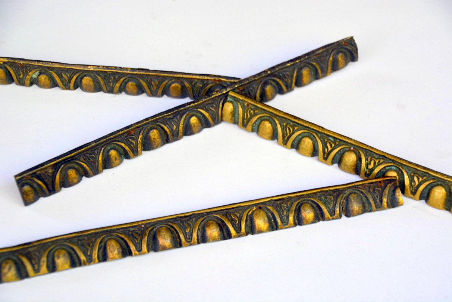 Antique Brass Edge Border Trim Vintage Nouveau Art Frame or Etsy
