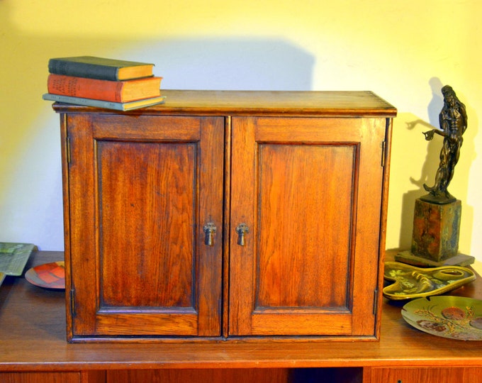 Antique Wooden Mail Organizer Rustic Tiger Oak Etsy