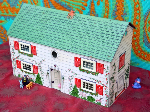vintage masonite dollhouse