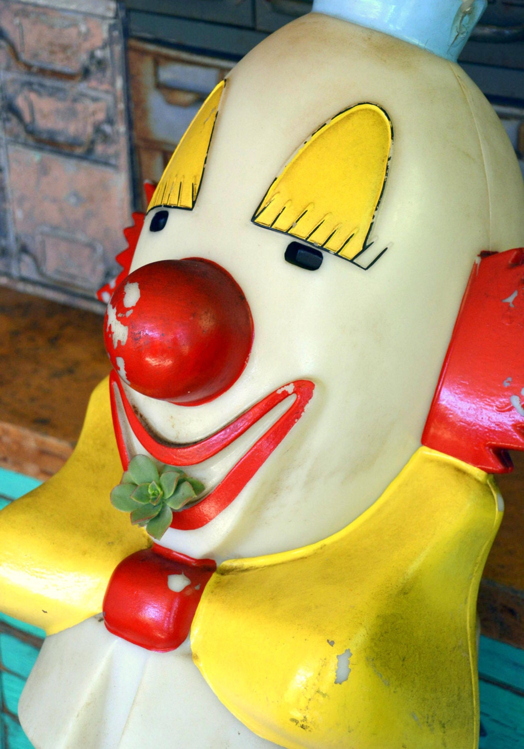 RARE Vintage Carnival Clown Balloon Squirt Gun Game Head Etsy
