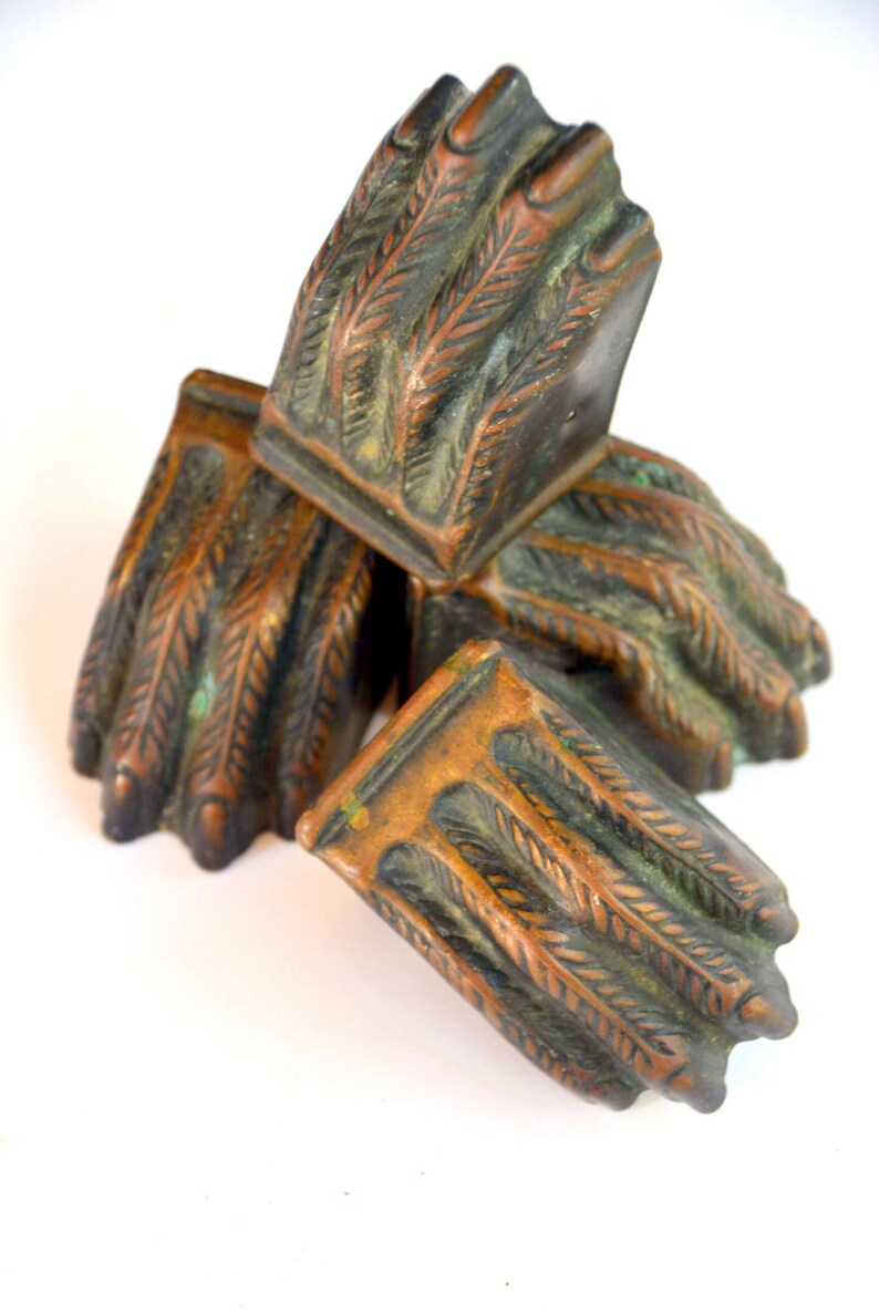Brass Lions Claw Feet 'Toe Caps' Set Four 4 XX Large Etsy