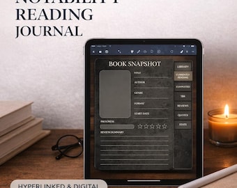 Notability Reading Journal for iPad – Hyperlinked Digital Book Tracker