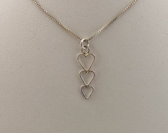 ネックレス・ペンダント Third Movement Big Melting Heart Pendant BMY1113 Three Heart Pendant, 3 Silver Hearts, 3 Heart Pendant, Three