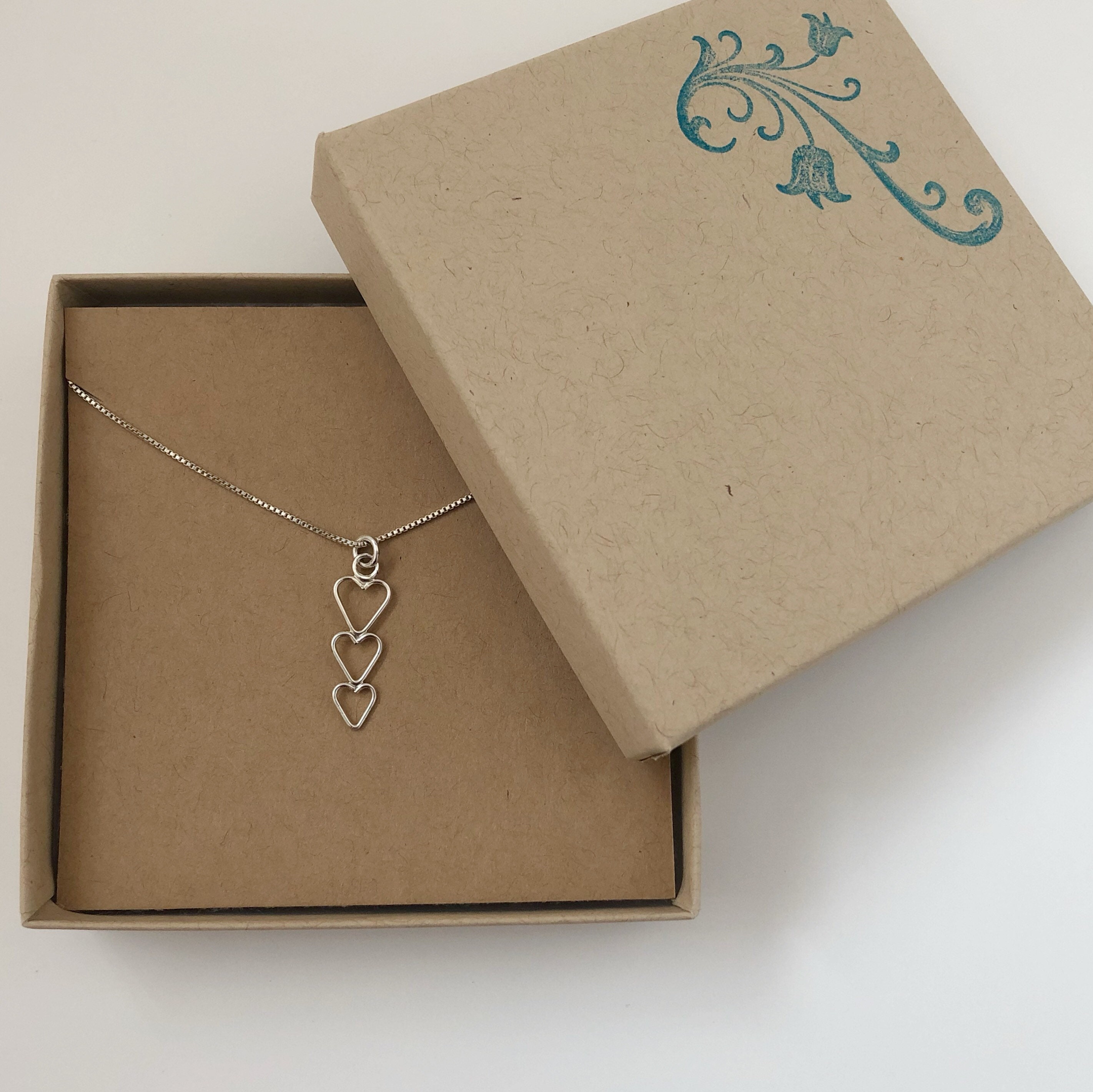 ネックレス・ペンダント Third Movement Big Melting Heart Pendant BMY1113 Three Heart Pendant, 3 Silver Hearts, 3 Heart Pendant, Three