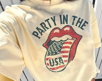 Retro 4th of Jul PNG - Groovy USA Flaggendesign (Digitaler Download)