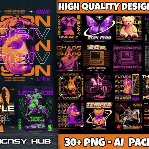 Latest Streetwear Bundle, 30+ Urban Design, Hip Hop T-Shirt, T-Shirt Pod Culture Design, Urban Clothing, t-shirt print design,Streetwear Svg