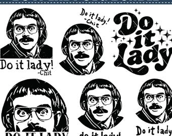 Funny Do It Lady SVG: Retro Sassy Quote Design (Digital Download