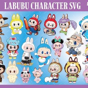 Labubu Designs PNG, Labubu Png, Vector Digital File for Cricut, Cute Labubu Vector, Labubu Clipart, Labubu Character, Svg Cut Files
