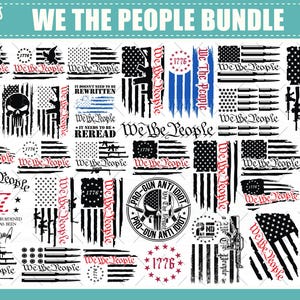 We The People SVG, Constitution SVG, 4th Of July Svg Bundle, American Flag Svg, Eagle USA flag Svg, Patriotic Svg, Constitution Army Svg