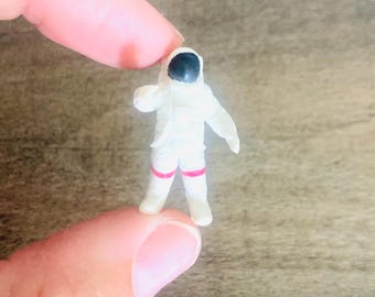 Miniature Astronaut Space Figure / Micro Mini Man Woman Diorama Crafting Jewelry USA Airspace