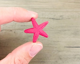 Miniature Star Fish / Sea Creature Pink Starfish Resin Crafting Mini Ocean Coral Reef Terrarium Fairy Garden