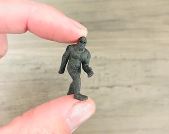 Miniature Sasquatch Big Foot / Micro Mini Forest Creature Terrarium Crafting Diorama Imagination
