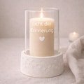Mourning Candle Holder - Light of Remembrance - Candle Holder with Dandelion Base - Remembrance Light - Memorial Light - Mourning Gift