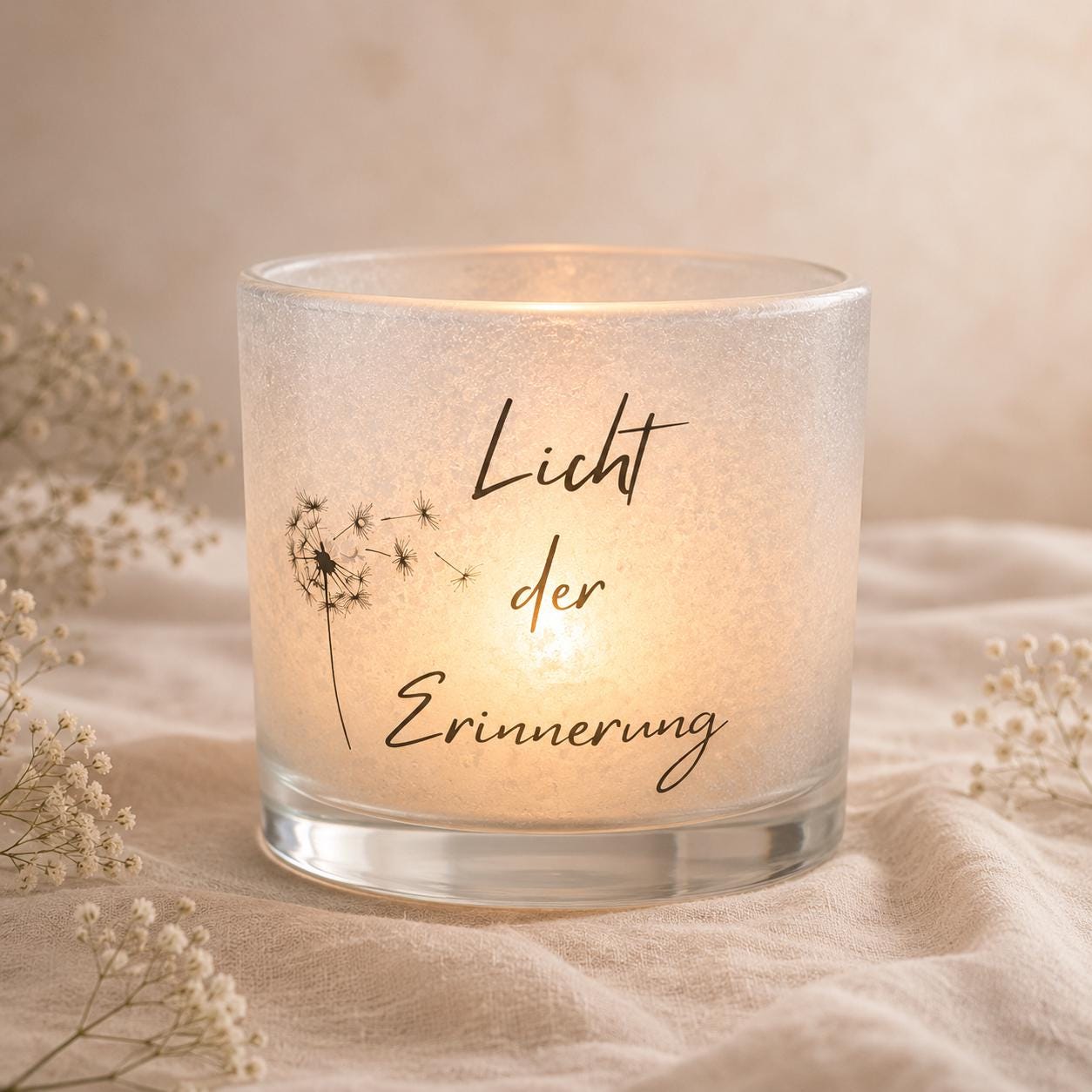 Kerze mit spruch
