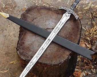 Custom Hand Forged Stainless Steel GOLDRYN SWORD Throne Of Glass Athril Video Game Sword with Costume Armor, Christmas Gift