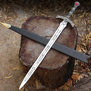 Custom Hand Forged Stainless Steel GOLDRYN SWORD Throne Of Glass Athril Video Game Sword with Costume Armor, Christmas Gift image 15