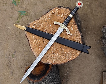 Custom Hand Forged Stainless Steel GOLDRYN SWORD Throne Of Glass Athril Video Game Sword with Costume Armor, Christmas Gift