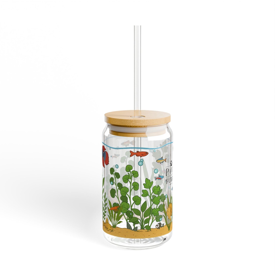 Freshwater Aquarium Sipper Glass - 16oz Eco-friendly Fish Tank ...
