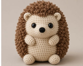 Modèle réaliste au crochet hérisson PDF, tutoriel jouet Amigurumi (téléchargement numérique)
