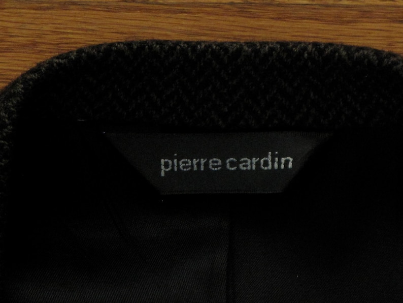 mens vintage pierre cardin wool herringbone blazer