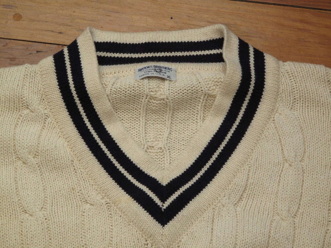 Mens vintage brooks brothers tennis sweater. Etsy