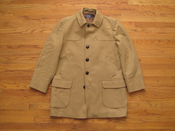 vintage Pendleton camel overcoat