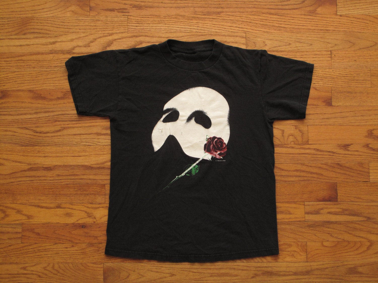 Vintage 80s Glow in the Dark Phantom of the Opera T Shirt - Etsy