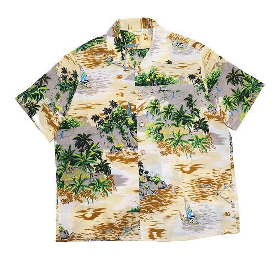 vintage ALOHA polyester aloha shirt