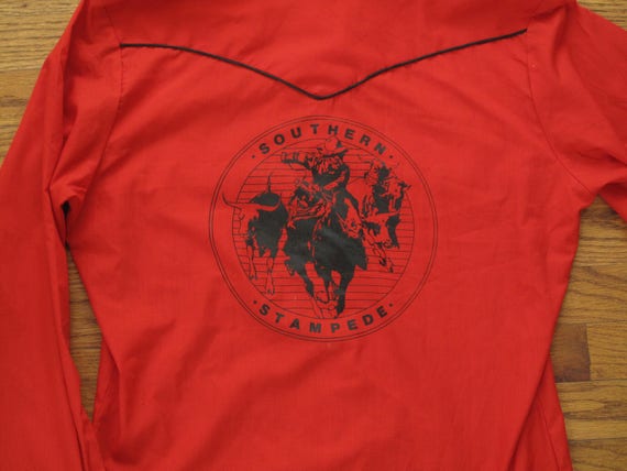 vintage southern stampede Roebucks western shirt - image 4